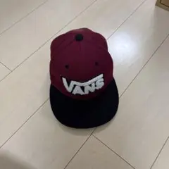 VANS バーガンディ ブラック スナップバックキャップ