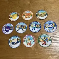 ポケモン ナムコ オリジナルグッズ きらきらステッカー賞 全10種 コンプリート