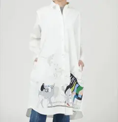 新品！グラニフ 中村佑介 未だ見ぬ明日に Lサイズ シャツワンピース アジカン