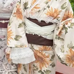 パールチェーン帯飾り 浴衣 パールベルト