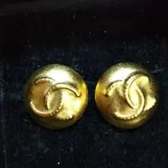 【CHANEL】イヤリング ココマーク 刻印あり ヴィンテージ 美品【⑤】