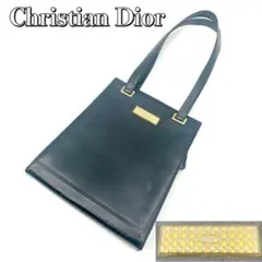 【美品】Dior ゴールド金具 レザー ショルダーバッグ トート CD金具