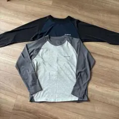 mont-bell 長袖Tシャツ2色セット　wic ラグラン　ウィックロン