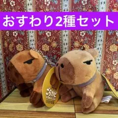 【おすわり2種セット】　ごらカピ ぷちぬいぐるみ 100円娯楽