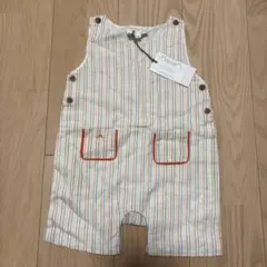 新品タグ付き⭐︎Château de sable ストライプロンパース