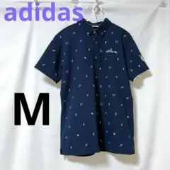adidas ネイビー ポロシャツ Mサイズ