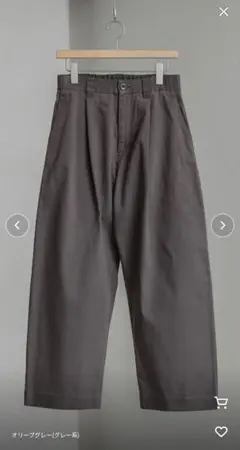 HARD GABA LOOSE FIT TROUSERS サイズM