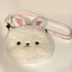 うさぎ ショルダーバッグ　ふわふわフェイスポシェット　ショルダーポーチ