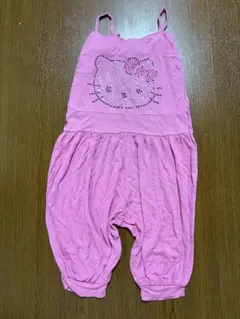 【ハローキティ 104cm】オーバーオール ピンク つなぎ サンリオ