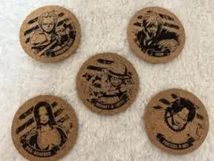 ONE PIECE グッズ　コルク　コースター　５個セット