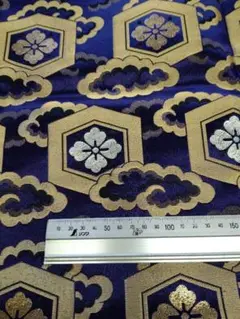 断捨離（Y8716）約98cm幅×約0.85m・木瓜柄金襴