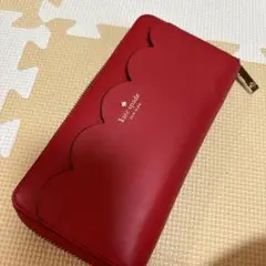 katespade 長財布　赤　中古品　レッド