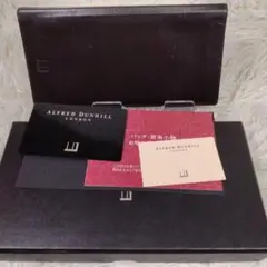 dunhill 箱付き レザー 長財布 札入れ ブラウン