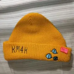 KM4K ニットビーニー　マスタード カモシカ　小嶋大輔
