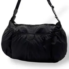 極美品　agnes.b アニエスベー　ショルダーバッグ　ナイロン　黒　ブラック