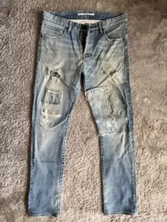 美品‼️ダメージ加工ライトブルーデニム 2