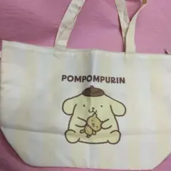 SANRIO ポムポムプリン チャック付き　大容量　トートバッグ