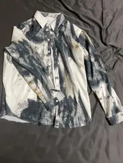 〖即購入、値下げ可〗柄シャツ 古着