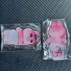 おぱんちゅうさぎ　アクリルスタンド Heatherコラボ　２個セット