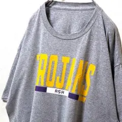 ASHトロージャンズ ロゴ Tシャツ グレー 灰色 古着