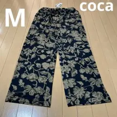新品未使用コカcocaレディースイージーパンツM花柄