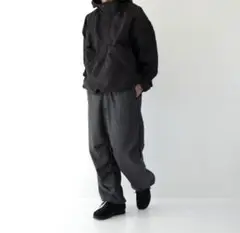 what's up? NYLON RIPSTOP ANORAK BLACK