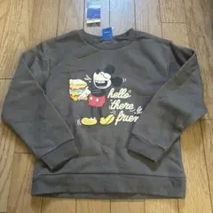 新品　120㎝　ミッキー 裏起毛　トレーナー