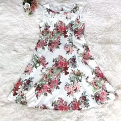 大きいサイズ　Super Beauty スーパービューティレース花柄ワンピース