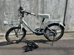 ブリジストン ビッケ bikke 16インチ ブルーグレー　子供用自転車 補助輪
