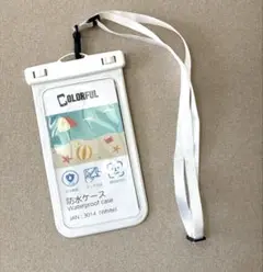 COLORFUL スマホ防水ケース ホワイト　全機種対応