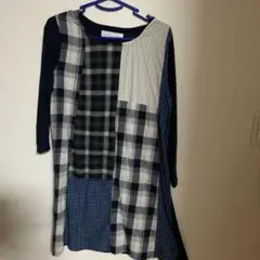 NATURAL LAUNDRY ジーエスコーポレーション　パッチワークワンピース