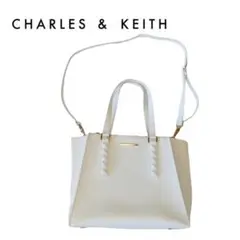 CHARLESu0026KEITH チャールズ&キース ハンドバッグ 2way ホワイト