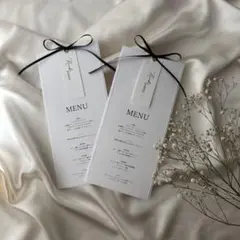 【大人気】メニュー_1 席札&メニュー 席札 メニュー ウェディング