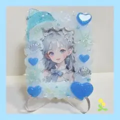 【海イメージ】 ホイップデコ B8 硬質トレカケース 【ふんわりブルー】