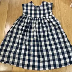 ノースリーブ チェック柄ワンピース