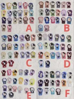 【バラ売可】刀剣乱舞 大本丸博 フレークシール A～F
