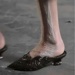 yproject melissa ゴールド ミュール ドレッシー 箱付き メリッサ melissa MELISSA COURT SHOE + Y.PROJECT AD （SILVER