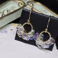 ハンドメイドピアス☆250815-12