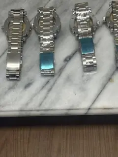 自動巻きシルバー腕時計