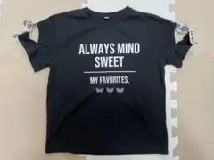 西松屋　Tシャツ　黒　140 肩出しあり