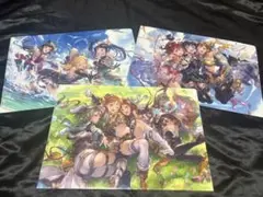 Aqours×グラブルコラボ　クリアファイル3枚