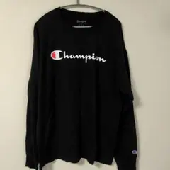 チャンピオン　長袖Tシャツ Lサイズ ブラック