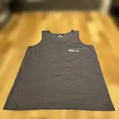 This is グレー タンクトップ M
