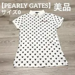 【美品✨】パーリーゲイツ　レディース　ゴルフウェア　シャツ　ホワイト