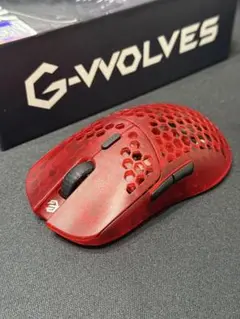 G-Wolves HTX 4K レッド マウス本体