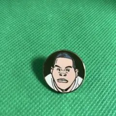 スラムダンク ピンバッジ☆河田雅史☆向かってくるなら手加減出来ねえだ！うはは！