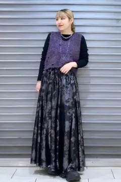 JEANASIS アソートグリッターフレアースカート 選べる着丈 S
