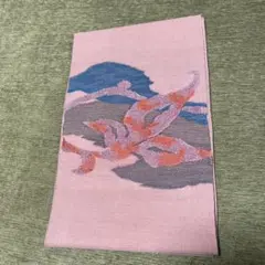 ピンクの刺繍のなごや帯です ほとんど、きてません