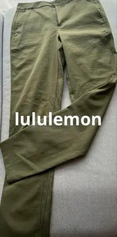【最終価格】ルルレモン　スリムパンツ　2 オリーブグリーン