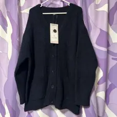 Lサイズ ストレスフリー フワフワ素材のカーディガン フリース